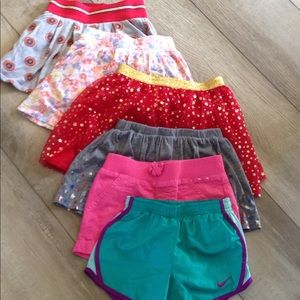 Girls size 5-6 skirts & shorts bundle